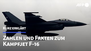 Kurz erklärt Das Kampfflugzeug F16  AFP [upl. by Parke]