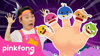 Zombie Shark Finger Family  Finger Family Song  Spooky Baby Sharks Everywhere  Pinkfong Official [upl. by Arreic]