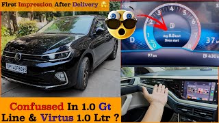 VIRTUS 10 Top Line First REVIEW After Delivery 🥹 YE NAHI SOCHA THA 🫣 Volkswagen Virtus Average 😖 [upl. by Rowan]