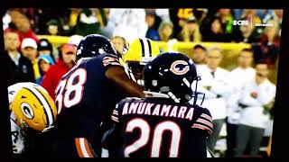 Davante Adams 17 Packers hit by Danny Trevathan 59 Bears [upl. by Ativ859]