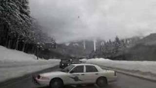 MD 500 helicopter landing on Interstate 90 [upl. by Prakash83]