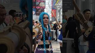 COSPLAY MUSIC VIDEO  INTERVIEW 4K  ANIME NYC 2024  COMIC CON 😱Jinxs League of legends Spanish [upl. by Paulson493]