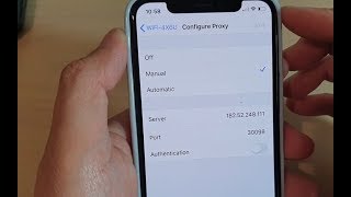 iPhone 11 Pro How to Configure Proxy To Connect to Wifi [upl. by Fair]