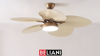 BELIANI  Ceiling Fan BORMEJO Gold [upl. by Anitsirhk]