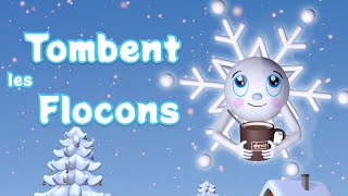 Tombent les flocons  Comptine de Noël pour les enfants avec paroles [upl. by Tekcirk55]