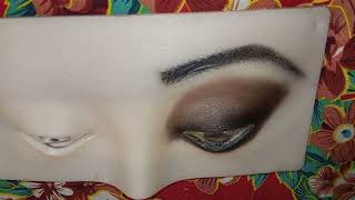 Black and brown smokey eye makeup tutorial for beginner modernqueen7 [upl. by Newell820]