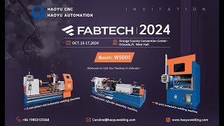 HAOYU automatic welding machine at FABTECH 2024 Orlando [upl. by Ahsiekal]