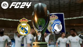 Real Madrid vs Atalanta  Final UEFA Super Cup Full Match  FC 24 mbappe supercup2024 [upl. by Strait]