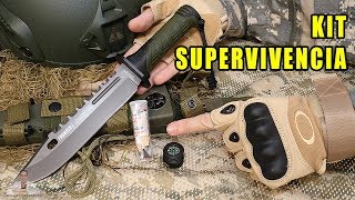 PRUEBO KIT DE SUPERVIVENCIA EN CUCHILLO TÁCTICO K25 THUNDER I [upl. by Warring]