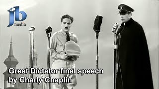 Der große Diktator  Schlussrede von Charlie Chaplin Original mit Untertiteln [upl. by Rosie]