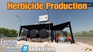 Herbicide Production  FS22 mod for all platforms [upl. by Enirehtac]