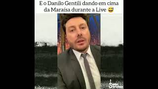 Danilo Gentili dando em cima da Maraisa em live ❤ [upl. by Braynard]