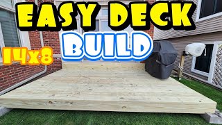 DIY Floating Deck No Digging No Permit 💰 Build it Yourself in a Few Hours [upl. by Enamrahc552]