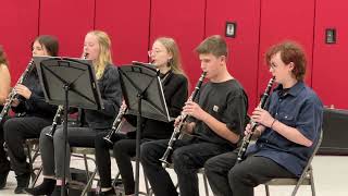 8th Grade Middle School Band performing in the gym for 35 graders [upl. by Eemia]