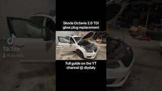 Skoda Octavia 20 TDI glow plug test and replace full guide on the channel [upl. by Lauzon]