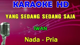 YANG SEDANG SEDANG SAJA  Iwan  KARAOKE Nada Pria [upl. by Cailean]