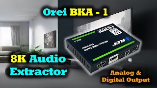 Orei BKA1 Audio Extractor  Easily Add Audio To Your 8K Media Gear [upl. by Cram]