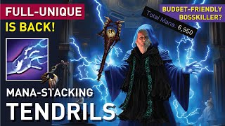 【FullUnique】ManaStacking Tendrils is a pretty decent bosskiller Huge AOE amp DPS 324 [upl. by Barbour]