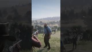 Red dead redemption 2 gun fight shorts gaming trending ps4 ps5 youtubeshorts [upl. by Niattirb82]