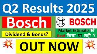 BOSCH Q2 results 2025  BOSCH results today  BOSCH Share News  BOSCH Share latest news [upl. by Anrahc]