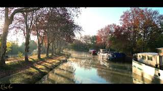 Ecluse de vic  située à Castanet Tolosan  un dimanche matin  premières gelées  canal du midi [upl. by Digirb]