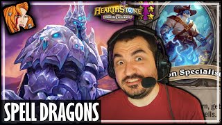 SPELL INFUSED DRAGONS ARE INSANE  Hearthstone Battlegrounds [upl. by Lotsirhc]