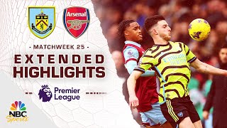 Burnley v Arsenal  PREMIER LEAGUE HIGHLIGHTS  2172024  NBC Sports [upl. by Rednasyl]