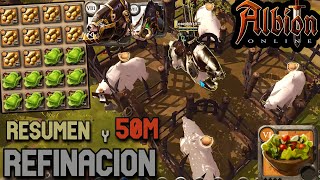 Un Resumen de 50M y Refinando Mineral  Albion Online [upl. by Annoeik]