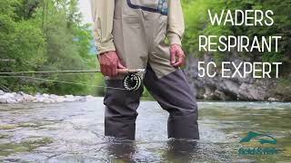 Waders de peche respirant 5C expert [upl. by Etnod]