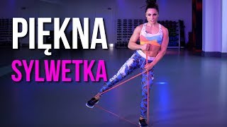 ĆWICZENIA NA POŚLADKI UDA BRZUCH I RAMIONA  6 min Trening Całego Ciała z Gumą Fitness [upl. by Onitsuj]