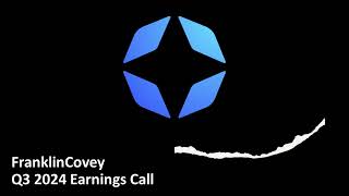 Franklin Covey NYSE FC  Q3 2024 Earnings Call [upl. by Fechter]