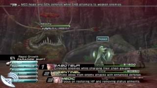 Final Fantasy XIII  Cieth Stone  Mission 45  Titans Trials [upl. by Amehsat383]