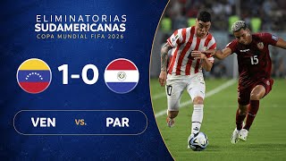 VENEZUELA vs PARAGUAY 10  RESUMEN  ELIMINATORIAS SUDAMERICANAS  FECHA 2 [upl. by Ginger888]