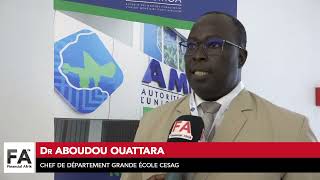 Dr Aboudou OUATTARA  « Le marché financier régional doit renforcer la courbe des taux dintérêt » [upl. by Anomor]