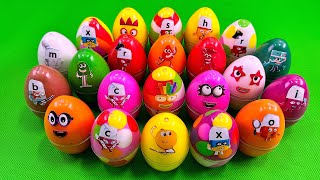 Rainbows EGGS 🌈 Mixing Rainbow SLIME with Numberblocks Colorful ASMR [upl. by Keeler]