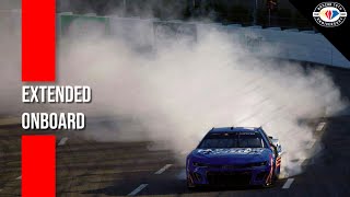 Extended Onboard Kyle Larson Completes Full Lap Burnout At Martinsville [upl. by Emoreg]