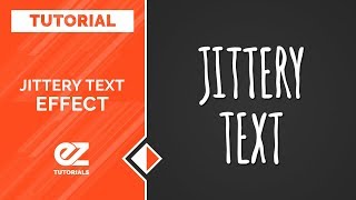 How To Create Jittery Text After Effects Tutorial [upl. by Einial135]