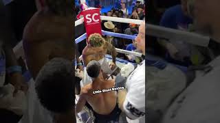 ANESON GIB CONSOLES AUSTIN MCBROOM AFTER KNOCKOUT  BOTH SHOW MUTUAL RESPECT IN THE RING [upl. by Gesner]