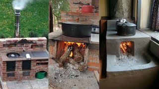 15 🔴 Increíbles ideas de como podrías construir una hermosa cocina a leña casera [upl. by Nanfa]