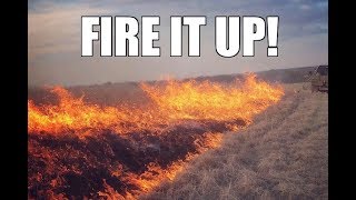 🔥FIRE IT UP🔥 Drone Video of Controlled Burn in Kansas Pasture [upl. by Ferna]