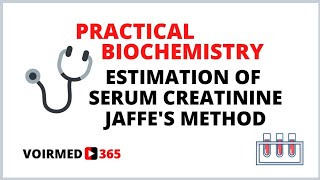 12 ESTIMATION OF SERUM CREATININE  JAFFES METHOD  BIOCHEMISTRY PRACTICAL [upl. by Zakarias797]