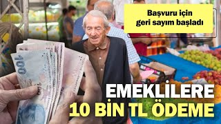 Emeklilere İBB’den 10 bin TL ödeme Başvuru için geri sayım başladı [upl. by Sadoc]