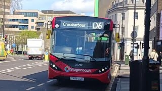 Full Journey London Bus Route D6 Ash Grove Crossharbour asda 37792 YX68 UJK Stagecoach London [upl. by Tuppeny909]