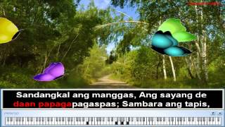 Paruparong Bukid  Nursery Rhymes  Filipino Folk Song for Children Karaoke [upl. by Milda]