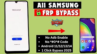 Samsung Galaxy Frp Bypass 2025 Android 11121314 Latest Security Frp Lock Unlock  Frp Removal [upl. by Baudelaire]