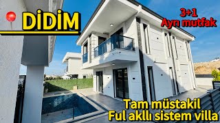 🔵12000000tlye satılık villaDİDİMDE SATILIK TAM MÜSTAKİL HAVUZLU 31 VİLLA didim satilikvilla [upl. by Afatsuom]