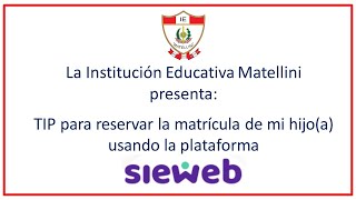 COMO HAGO LA RESERVA DE MATRÍCULA DE MI HIJOA PARA EL 2025 [upl. by Gautea]