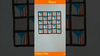 3D illusion drawing for beginners l shorts viral art illusion drawing google chorme youtube [upl. by Nestor254]