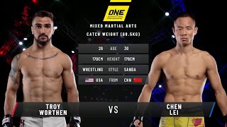 Troy Worthen vs Chen Lei  Full Fight Replay [upl. by Nnyllatsyrc]