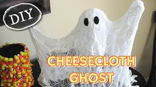 Cheese Cloth Ghost Craft Tutorial [upl. by Nahseez]